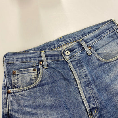 【中古品】【メンズ】 LEVI'S リーバイス 702-XX 刻印J22 BIG-E 赤耳 日本製 702 CINCH BACK DENIM PANTS シンチ バック デニム パンツ ボトムス 157-261013-kh-01-izu サイズ：34×36 カラー：インディゴ 万代Net店