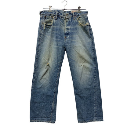 【現状渡し品】【メンズ】 OLD EVISU オールドエヴィス × SIOTANI BROTHERS 塩谷ブラザーズ KAMOME DENIM PANTS カモメ デニムパンツ ボトムス 156-261020-ms-01-izu サイズ：34 カラー：インディゴ 万代Net店