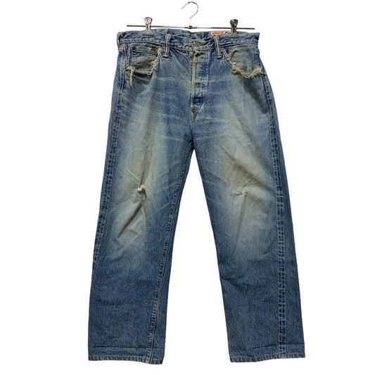 【現状渡し品】【メンズ】 OLD EVISU オールドエヴィス × SIOTANI BROTHERS 塩谷ブラザーズ KAMOME DENIM PANTS カモメ デニムパンツ ボトムス 156-261020-ms-01-izu サイズ：34 カラー：インディゴ 万代Net店
