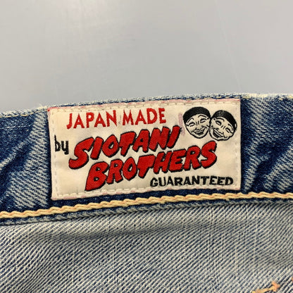 【現状渡し品】【メンズ】 OLD EVISU オールドエヴィス × SIOTANI BROTHERS 塩谷ブラザーズ KAMOME DENIM PANTS カモメ デニムパンツ ボトムス 156-261020-ms-01-izu サイズ：34 カラー：インディゴ 万代Net店
