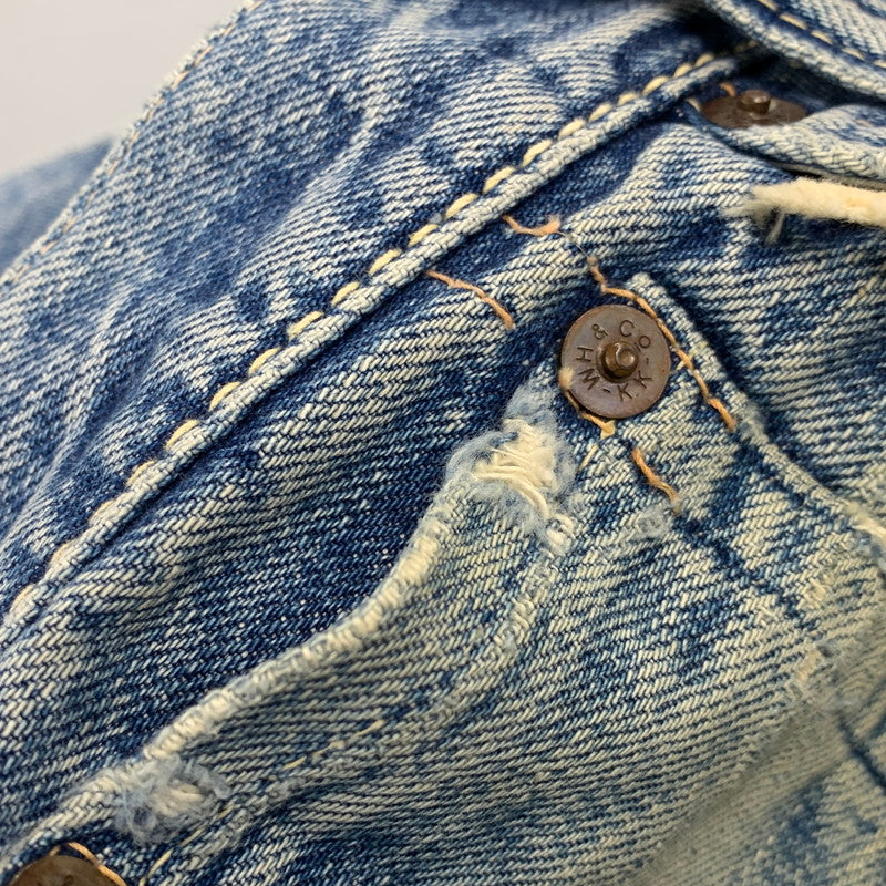 【現状渡し品】【メンズ】 OLD EVISU オールドエヴィス × SIOTANI BROTHERS 塩谷ブラザーズ KAMOME DENIM PANTS カモメ デニムパンツ ボトムス 156-261020-ms-01-izu サイズ：34 カラー：インディゴ 万代Net店