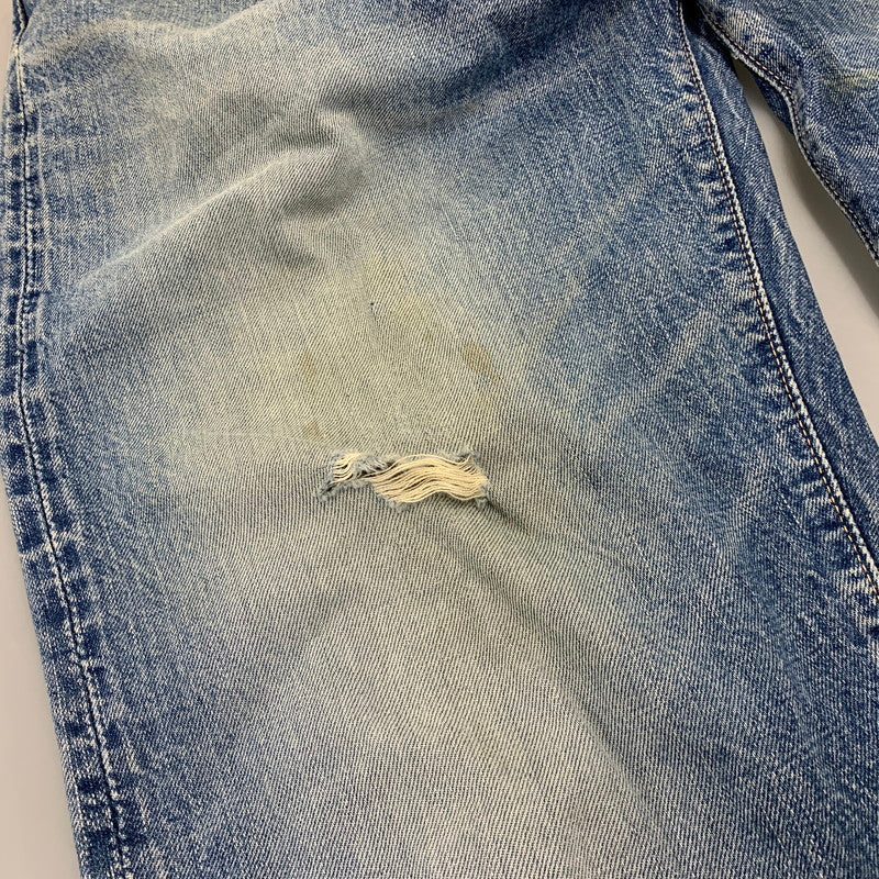 【現状渡し品】【メンズ】 OLD EVISU オールドエヴィス × SIOTANI BROTHERS 塩谷ブラザーズ KAMOME DENIM PANTS カモメ デニムパンツ ボトムス 156-261020-ms-01-izu サイズ：34 カラー：インディゴ 万代Net店