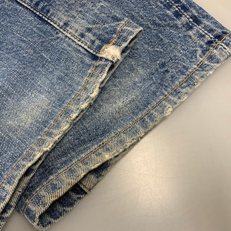 【現状渡し品】【メンズ】 OLD EVISU オールドエヴィス × SIOTANI BROTHERS 塩谷ブラザーズ KAMOME DENIM PANTS カモメ デニムパンツ ボトムス 156-261020-ms-01-izu サイズ：34 カラー：インディゴ 万代Net店