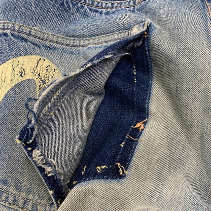 【現状渡し品】【メンズ】 OLD EVISU オールドエヴィス × SIOTANI BROTHERS 塩谷ブラザーズ KAMOME DENIM PANTS カモメ デニムパンツ ボトムス 156-261020-ms-01-izu サイズ：34 カラー：インディゴ 万代Net店