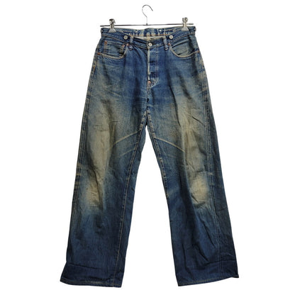【中古品】【メンズ】 OLD SUGAR CANE オールド シュガーケーン CINCH BACK DENIM PANTS シンチ バック デニム パンツ ボトムス 156-261014-sm-05-izu サイズ：下記参照 カラー：インディゴ 万代Net店