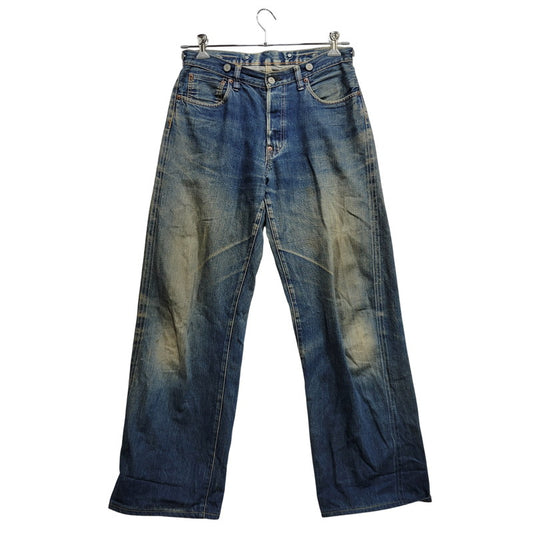 【中古品】【メンズ】 OLD SUGAR CANE オールド シュガーケーン CINCH BACK DENIM PANTS シンチ バック デニム パンツ ボトムス 156-261014-sm-05-izu サイズ：下記参照 カラー：インディゴ 万代Net店