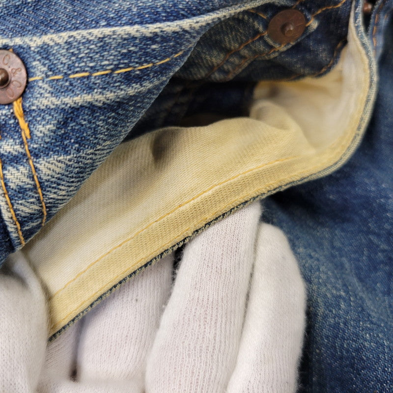 【中古品】【メンズ】 OLD SUGAR CANE オールド シュガーケーン CINCH BACK DENIM PANTS シンチ バック デニム パンツ ボトムス 156-261014-sm-05-izu サイズ：下記参照 カラー：インディゴ 万代Net店