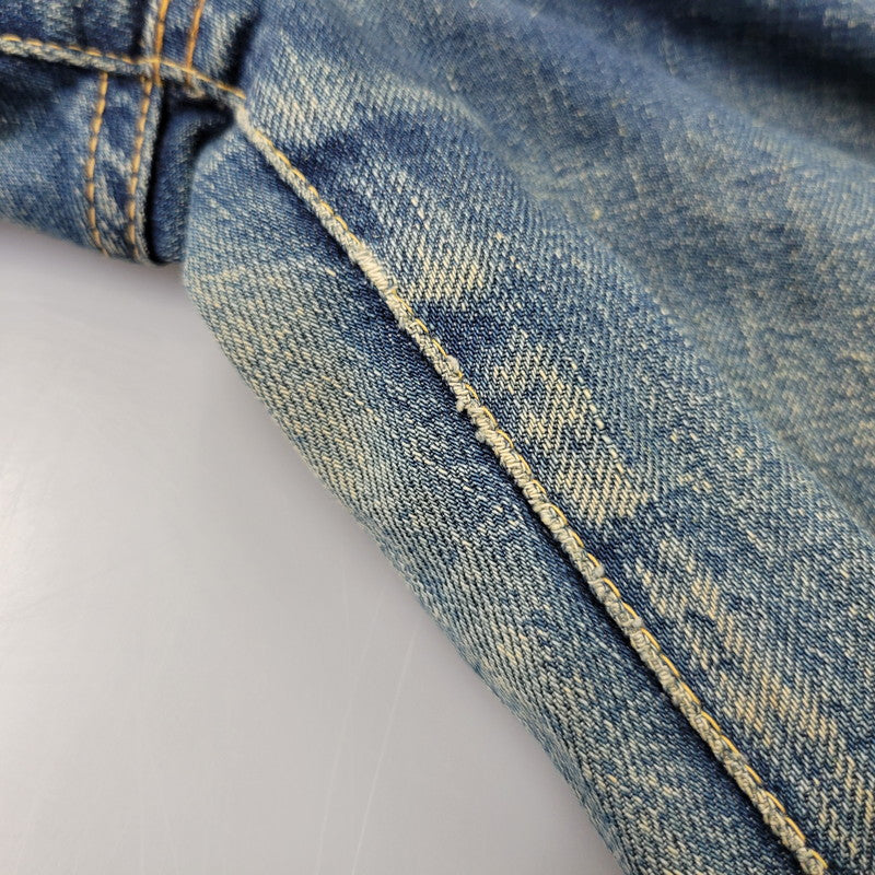 【中古品】【メンズ】 OLD SUGAR CANE オールド シュガーケーン CINCH BACK DENIM PANTS シンチ バック デニム パンツ ボトムス 156-261014-sm-05-izu サイズ：下記参照 カラー：インディゴ 万代Net店