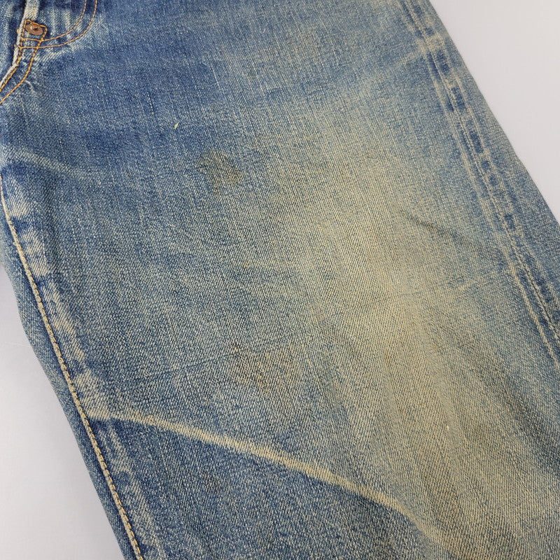 【中古品】【メンズ】 OLD SUGAR CANE オールド シュガーケーン CINCH BACK DENIM PANTS シンチ バック デニム パンツ ボトムス 156-261014-sm-05-izu サイズ：下記参照 カラー：インディゴ 万代Net店