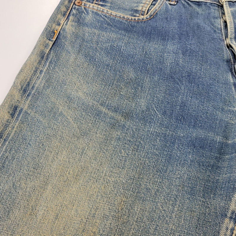 【中古品】【メンズ】 OLD SUGAR CANE オールド シュガーケーン CINCH BACK DENIM PANTS シンチ バック デニム パンツ ボトムス 156-261014-sm-05-izu サイズ：下記参照 カラー：インディゴ 万代Net店