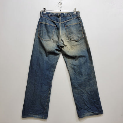 【中古品】【メンズ】 OLD SUGAR CANE オールド シュガーケーン CINCH BACK DENIM PANTS シンチ バック デニム パンツ ボトムス 156-261014-sm-05-izu サイズ：下記参照 カラー：インディゴ 万代Net店