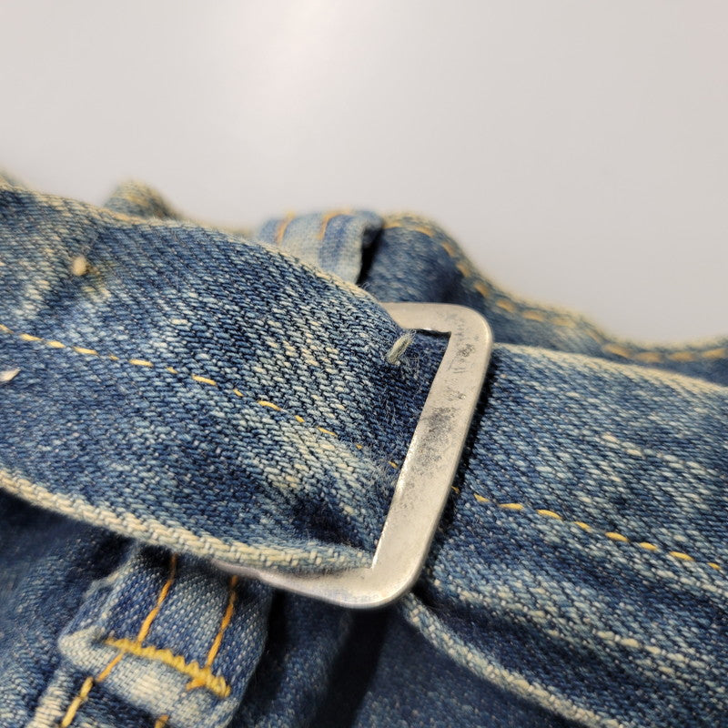 【中古品】【メンズ】 OLD SUGAR CANE オールド シュガーケーン CINCH BACK DENIM PANTS シンチ バック デニム パンツ ボトムス 156-261014-sm-05-izu サイズ：下記参照 カラー：インディゴ 万代Net店