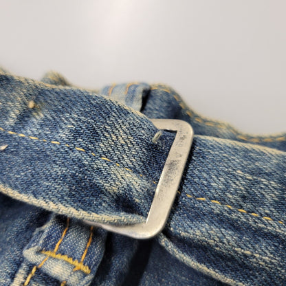 【中古品】【メンズ】 OLD SUGAR CANE オールド シュガーケーン CINCH BACK DENIM PANTS シンチ バック デニム パンツ ボトムス 156-261014-sm-05-izu サイズ：下記参照 カラー：インディゴ 万代Net店