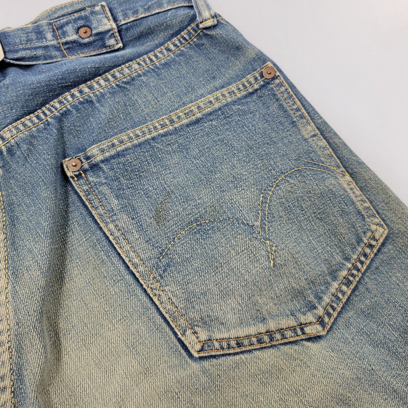 【中古品】【メンズ】 OLD SUGAR CANE オールド シュガーケーン CINCH BACK DENIM PANTS シンチ バック デニム パンツ ボトムス 156-261014-sm-05-izu サイズ：下記参照 カラー：インディゴ 万代Net店