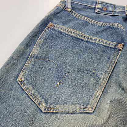 【中古品】【メンズ】 OLD SUGAR CANE オールド シュガーケーン CINCH BACK DENIM PANTS シンチ バック デニム パンツ ボトムス 156-261014-sm-05-izu サイズ：下記参照 カラー：インディゴ 万代Net店
