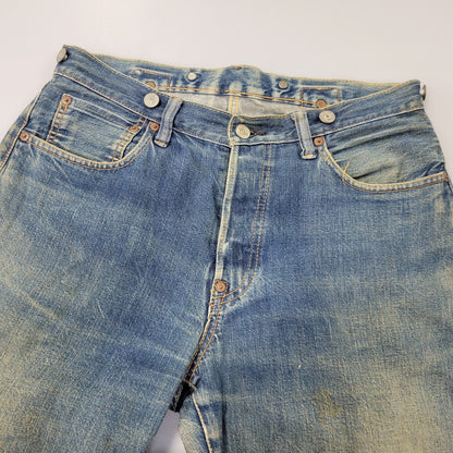 【中古品】【メンズ】 OLD SUGAR CANE オールド シュガーケーン CINCH BACK DENIM PANTS シンチ バック デニム パンツ ボトムス 156-261014-sm-05-izu サイズ：下記参照 カラー：インディゴ 万代Net店