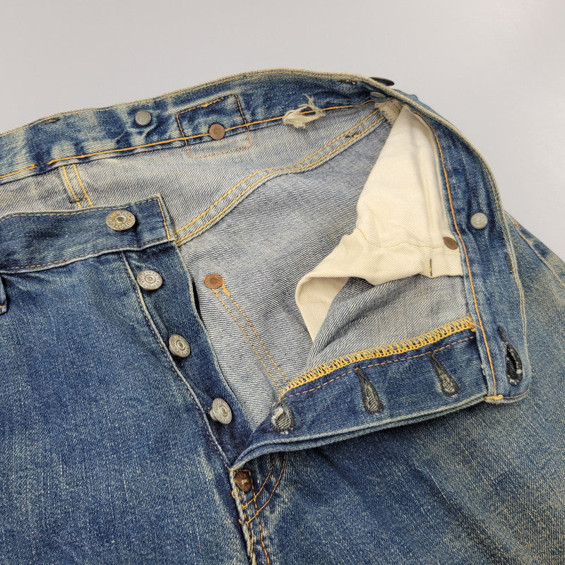 【中古品】【メンズ】 OLD SUGAR CANE オールド シュガーケーン CINCH BACK DENIM PANTS シンチ バック デニム パンツ ボトムス 156-261014-sm-05-izu サイズ：下記参照 カラー：インディゴ 万代Net店