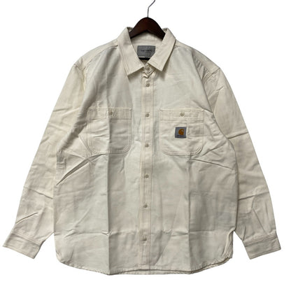 【中古美品】【メンズ】 CARHARTT WIP カーハート WIP I032830 LS CLINK SHIRT ロングスリーブ クリンク シャツ トップス 142-261022-kh-03-izu サイズ：XL カラー：アイボリー 万代Net店