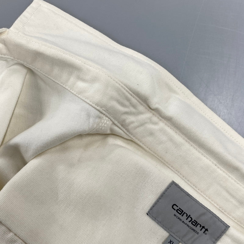 【中古美品】【メンズ】 CARHARTT WIP カーハート WIP I032830 LS CLINK SHIRT ロングスリーブ クリンク シャツ トップス 142-261022-kh-03-izu サイズ：XL カラー：アイボリー 万代Net店
