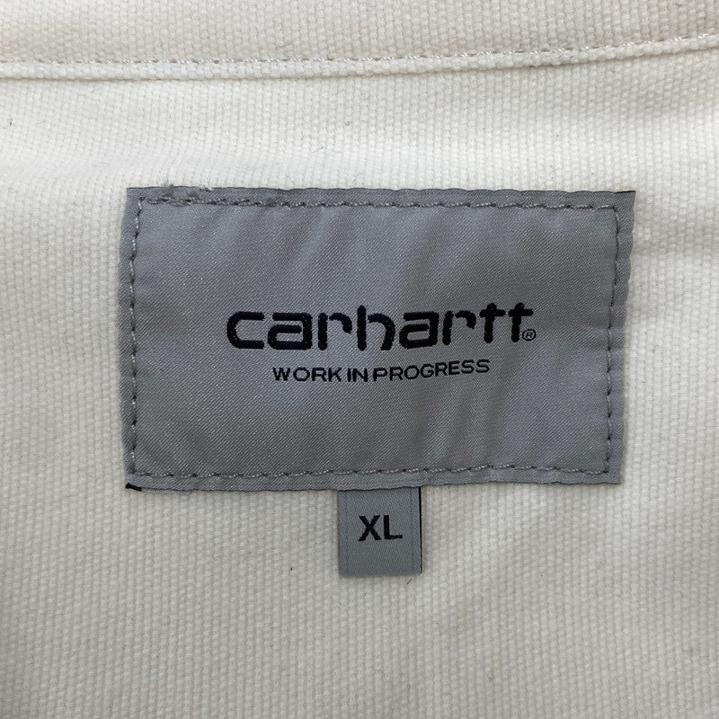 【中古美品】【メンズ】 CARHARTT WIP カーハート WIP I032830 LS CLINK SHIRT ロングスリーブ クリンク シャツ トップス 142-261022-kh-03-izu サイズ：XL カラー：アイボリー 万代Net店