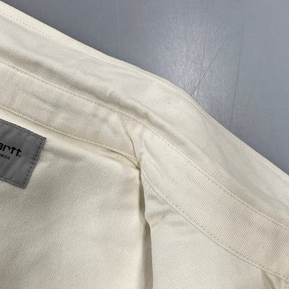 【中古美品】【メンズ】 CARHARTT WIP カーハート WIP I032830 LS CLINK SHIRT ロングスリーブ クリンク シャツ トップス 142-261022-kh-03-izu サイズ：XL カラー：アイボリー 万代Net店