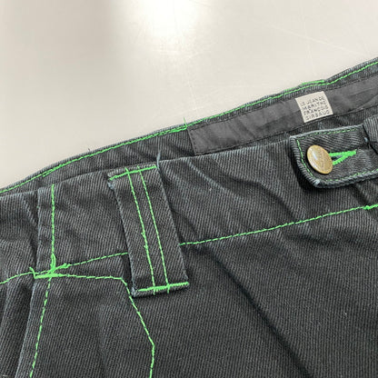 【中古品】【メンズ】 MARITHE+FRANCOIS GIRBAUD マリテフランソワジルボー SHUTTLE PANTS シャトル パンツ ボトムス 157-261013-kh-10-izu サイズ：38 カラー：ブラック×グリーン 万代Net店