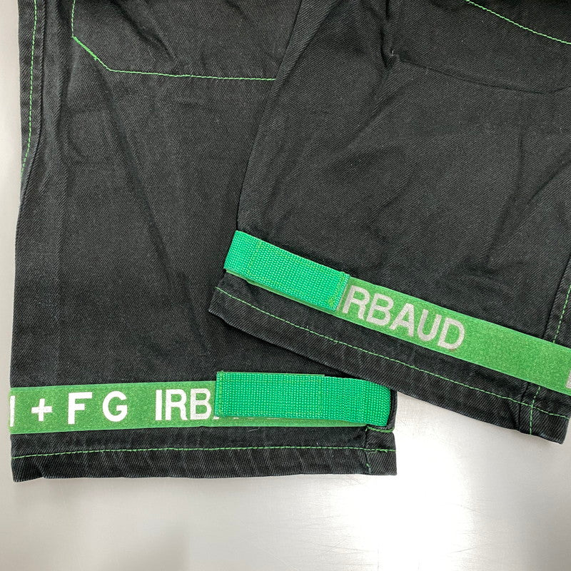 【中古品】【メンズ】 MARITHE+FRANCOIS GIRBAUD マリテフランソワジルボー SHUTTLE PANTS シャトル パンツ ボトムス 157-261013-kh-10-izu サイズ：38 カラー：ブラック×グリーン 万代Net店