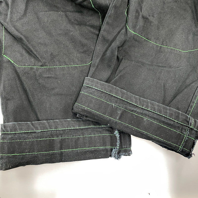 【中古品】【メンズ】 MARITHE+FRANCOIS GIRBAUD マリテフランソワジルボー SHUTTLE PANTS シャトル パンツ ボトムス 157-261013-kh-10-izu サイズ：38 カラー：ブラック×グリーン 万代Net店
