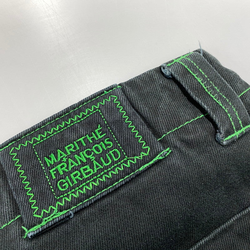 【中古品】【メンズ】 MARITHE+FRANCOIS GIRBAUD マリテフランソワジルボー SHUTTLE PANTS シャトル パンツ ボトムス 157-261013-kh-10-izu サイズ：38 カラー：ブラック×グリーン 万代Net店