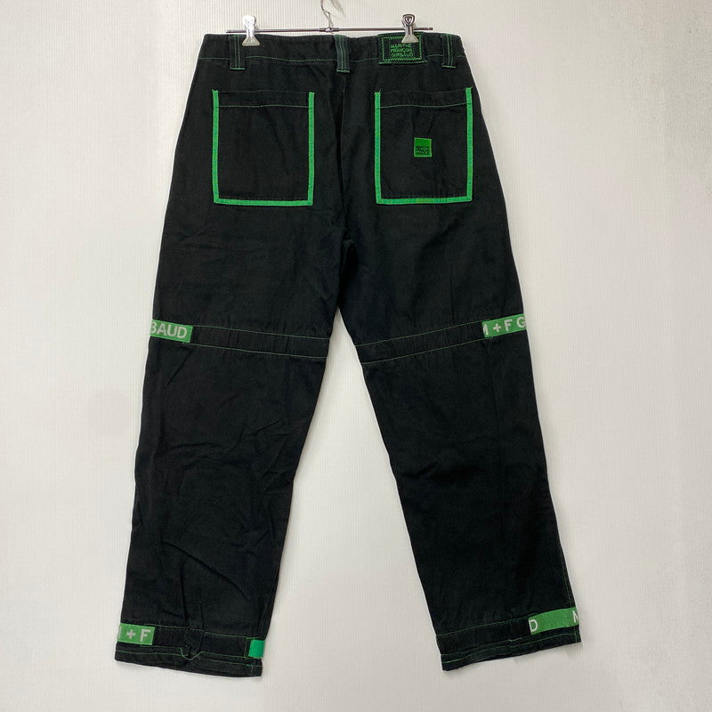 【中古品】【メンズ】 MARITHE+FRANCOIS GIRBAUD マリテフランソワジルボー SHUTTLE PANTS シャトル パンツ ボトムス 157-261013-kh-10-izu サイズ：38 カラー：ブラック×グリーン 万代Net店