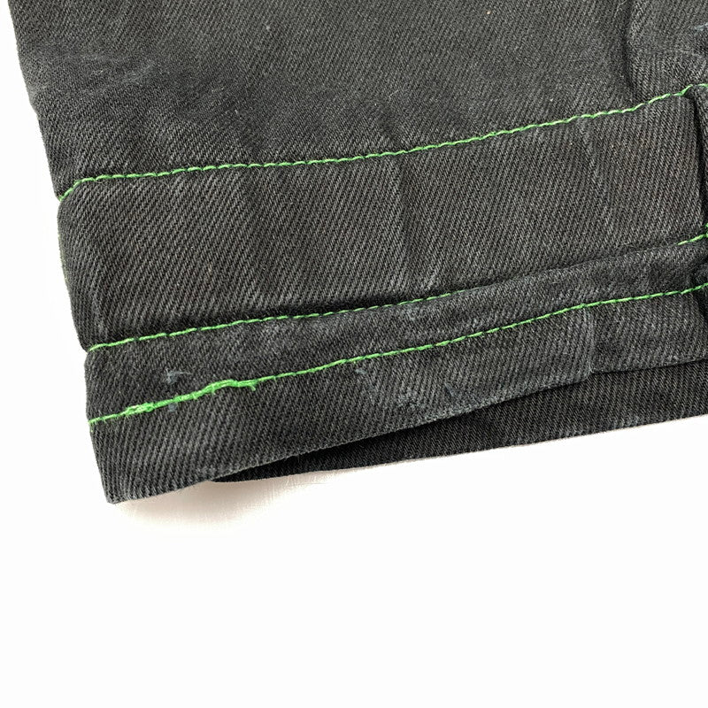 【中古品】【メンズ】 MARITHE+FRANCOIS GIRBAUD マリテフランソワジルボー SHUTTLE PANTS シャトル パンツ ボトムス 157-261013-kh-10-izu サイズ：38 カラー：ブラック×グリーン 万代Net店
