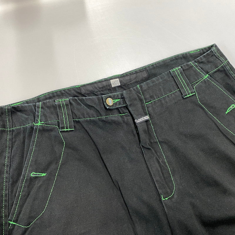 【中古品】【メンズ】 MARITHE+FRANCOIS GIRBAUD マリテフランソワジルボー SHUTTLE PANTS シャトル パンツ ボトムス 157-261013-kh-10-izu サイズ：38 カラー：ブラック×グリーン 万代Net店