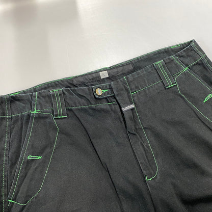 【中古品】【メンズ】 MARITHE+FRANCOIS GIRBAUD マリテフランソワジルボー SHUTTLE PANTS シャトル パンツ ボトムス 157-261013-kh-10-izu サイズ：38 カラー：ブラック×グリーン 万代Net店
