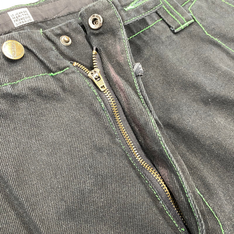 【中古品】【メンズ】 MARITHE+FRANCOIS GIRBAUD マリテフランソワジルボー SHUTTLE PANTS シャトル パンツ ボトムス 157-261013-kh-10-izu サイズ：38 カラー：ブラック×グリーン 万代Net店