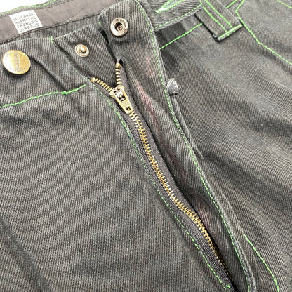【中古品】【メンズ】 MARITHE+FRANCOIS GIRBAUD マリテフランソワジルボー SHUTTLE PANTS シャトル パンツ ボトムス 157-261013-kh-10-izu サイズ：38 カラー：ブラック×グリーン 万代Net店