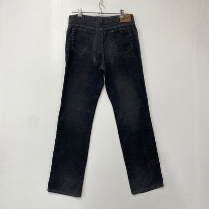 【中古品】【メンズ】 LEE リー 200-2801 USA製 CORDUROY PANTS コーデュロイ パンツ ボトムス 157-261013-kh-07-izu サイズ：36-34 カラー：ブラック 万代Net店