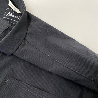 【中古品】【メンズ】 NANGA ナンガ NW2211-1H228 POLYESTER SS SHIRT ポリエステル ショートスリーブ シャツ トップス 144-261030-kh-11-izu サイズ：L カラー：ブラック 万代Net店