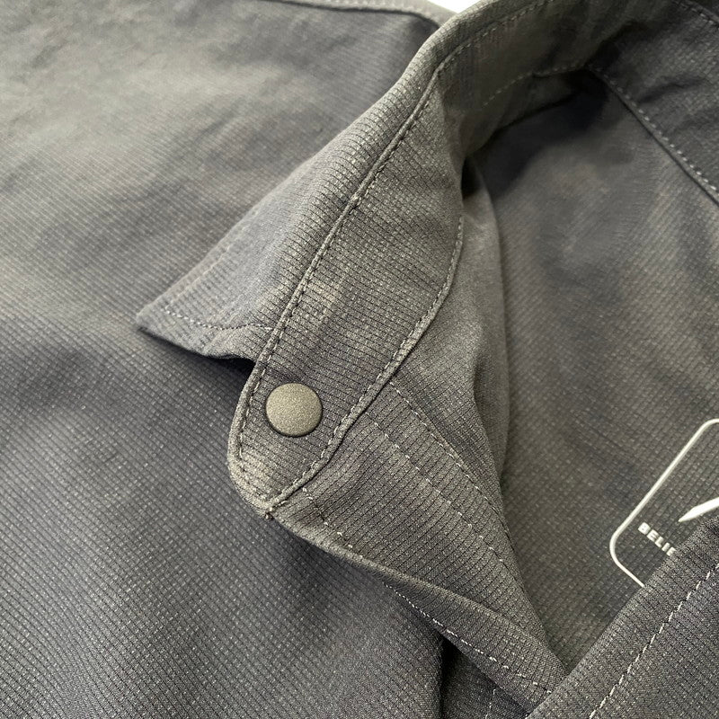 【中古品】【メンズ】 NANGA ナンガ NW2211-1H228 POLYESTER SS SHIRT ポリエステル ショートスリーブ シャツ トップス 144-261030-kh-11-izu サイズ：L カラー：ブラック 万代Net店