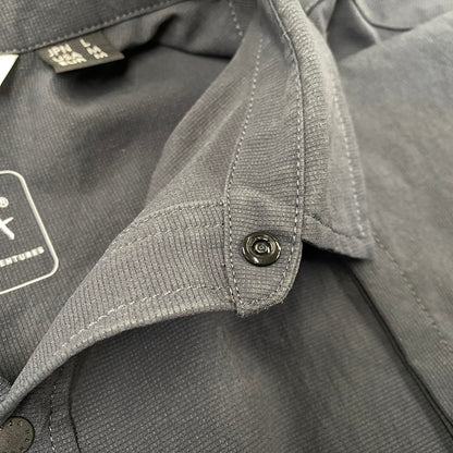 【中古品】【メンズ】 NANGA ナンガ NW2211-1H228 POLYESTER SS SHIRT ポリエステル ショートスリーブ シャツ トップス 144-261030-kh-11-izu サイズ：L カラー：ブラック 万代Net店