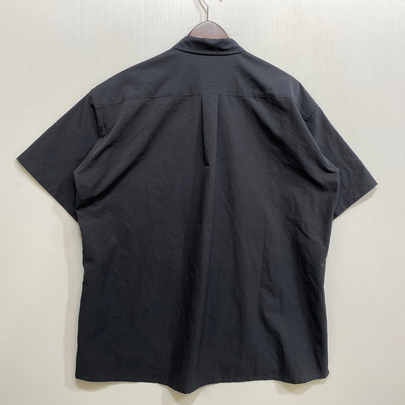 【中古品】【メンズ】 NANGA ナンガ NW2211-1H228 POLYESTER SS SHIRT ポリエステル ショートスリーブ シャツ トップス 144-261030-kh-11-izu サイズ：L カラー：ブラック 万代Net店
