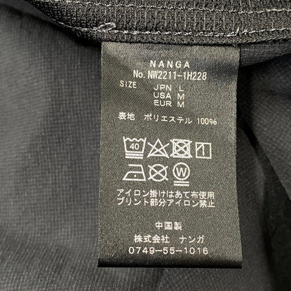 【中古品】【メンズ】 NANGA ナンガ NW2211-1H228 POLYESTER SS SHIRT ポリエステル ショートスリーブ シャツ トップス 144-261030-kh-11-izu サイズ：L カラー：ブラック 万代Net店