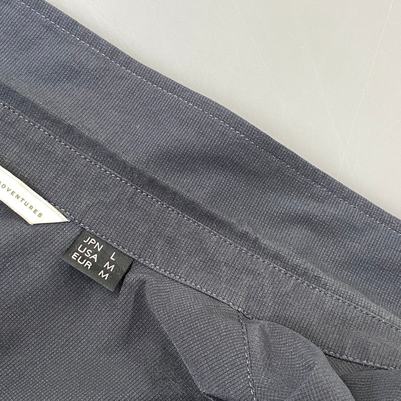 【中古品】【メンズ】 NANGA ナンガ NW2211-1H228 POLYESTER SS SHIRT ポリエステル ショートスリーブ シャツ トップス 144-261030-kh-11-izu サイズ：L カラー：ブラック 万代Net店