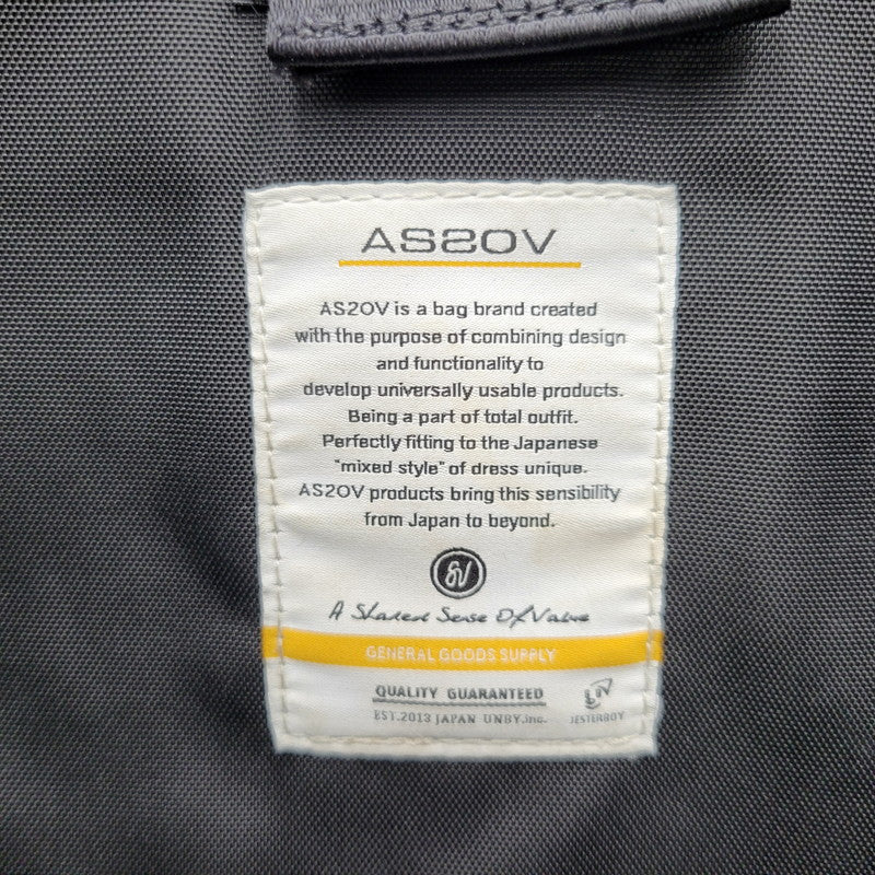 【中古品】【メンズ/レディース】 AS2OV アッソブ MESSENGER BAG メッセンジャーバッグ カバン 鞄 188-261013-as-12-izu カラー：ブラック 万代Net店