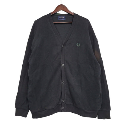 【中古品】【メンズ】 FRED PERRY フレッドペリー CARDIGAN FZ1959 BEAMS別注 鹿の子 カーディガン 141-261019-as-14-izu サイズ：L カラー：ブラック 万代Net店