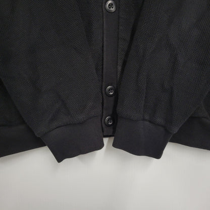 【中古品】【メンズ】 FRED PERRY フレッドペリー CARDIGAN FZ1959 BEAMS別注 鹿の子 カーディガン 141-261019-as-14-izu サイズ：L カラー：ブラック 万代Net店