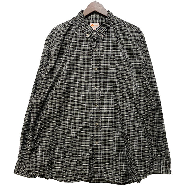 【中古品】【メンズ】 BEAMS JAPAN ビームス ジャパン 11-11-1207-563 LOOSE BUTTON DOWN SHIRT ルーズ ボタン ダウン シャツ 長袖 トップス 147-261023-ｍｓ-20-izu サイズ：M カラー：BLACBLK CHK 万代Net店