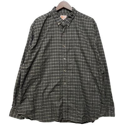 【中古品】【メンズ】 BEAMS JAPAN ビームス ジャパン 11-11-1207-563 LOOSE BUTTON DOWN SHIRT ルーズ ボタン ダウン シャツ 長袖 トップス 147-261023-ｍｓ-20-izu サイズ：M カラー：BLACBLK CHK 万代Net店
