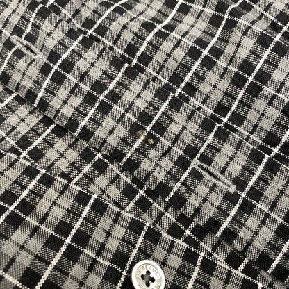 【中古品】【メンズ】 BEAMS JAPAN ビームス ジャパン 11-11-1207-563 LOOSE BUTTON DOWN SHIRT ルーズ ボタン ダウン シャツ 長袖 トップス 147-261023-ｍｓ-20-izu サイズ：M カラー：BLACBLK CHK 万代Net店