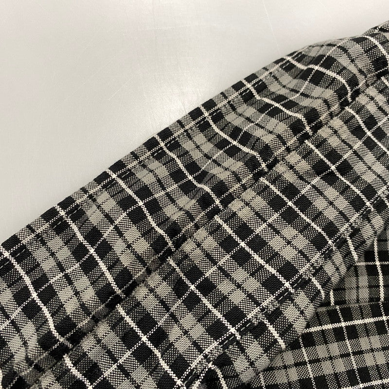 【中古品】【メンズ】 BEAMS JAPAN ビームス ジャパン 11-11-1207-563 LOOSE BUTTON DOWN SHIRT ルーズ ボタン ダウン シャツ 長袖 トップス 147-261023-ｍｓ-20-izu サイズ：M カラー：BLACBLK CHK 万代Net店