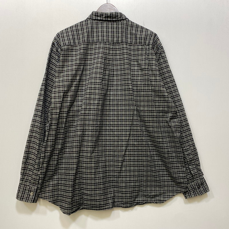 【中古品】【メンズ】 BEAMS JAPAN ビームス ジャパン 11-11-1207-563 LOOSE BUTTON DOWN SHIRT ルーズ ボタン ダウン シャツ 長袖 トップス 147-261023-ｍｓ-20-izu サイズ：M カラー：BLACBLK CHK 万代Net店